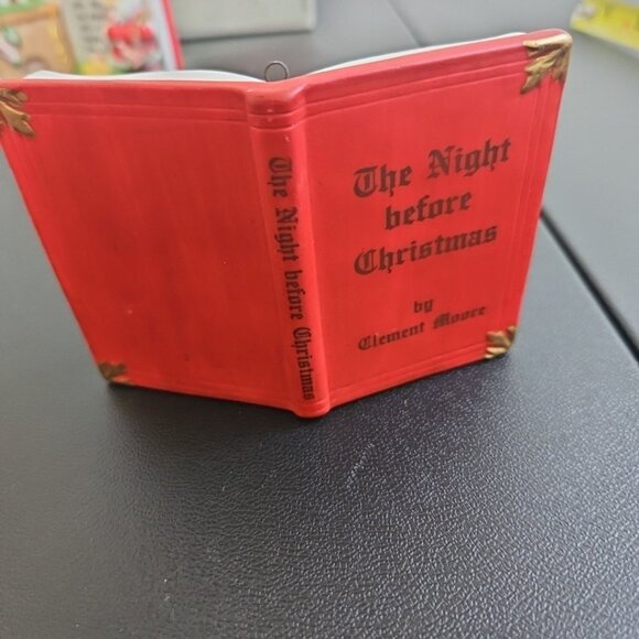 Lot of 10 Vintage Santa Ornaments Figurines Ceramic Plastic Blow Mold Taiwan - Picture 10 of 16